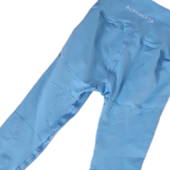 Alphalete Women High-Waisted OG Revival Compression Leggings Size Small Ice Blue - Picture 8 of 14